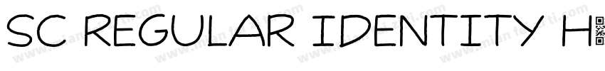SC Regular Identity H字体转换